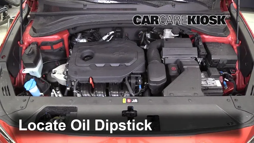 2020 Hyundai Santa Fe Limited 2.4L 4 Cyl. Huile Vérifier le niveau de l'huile